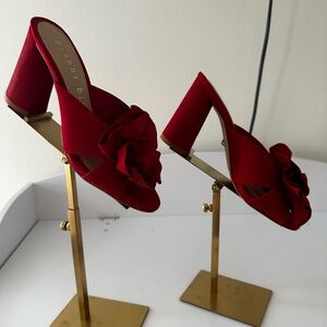 Gianni Bini Red Block Heel Sandals